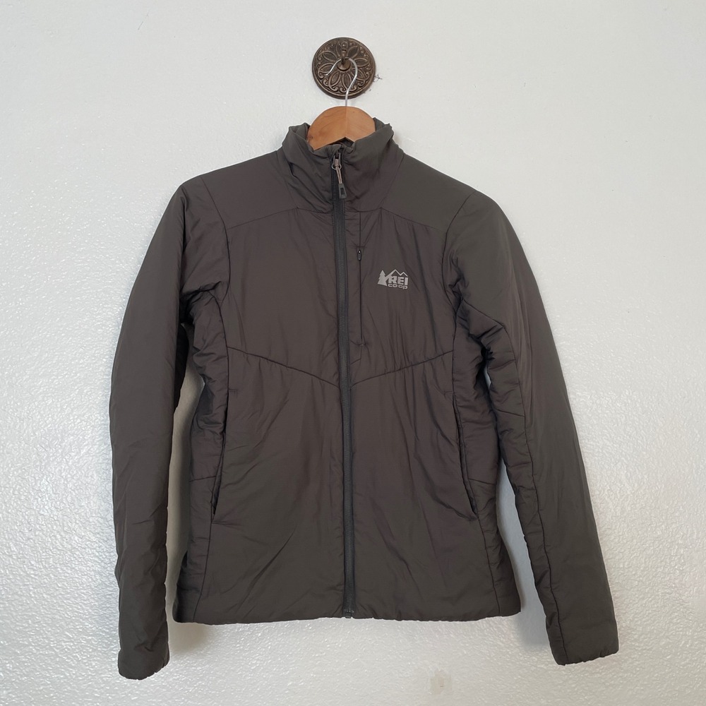 REI Co-op Revelcloud II Jacket Womens XS Gray PrimaLoft Insulated Puffer W-18682